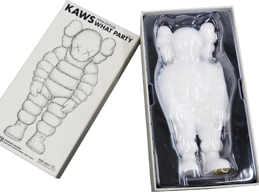 新品未使用 MEDICOM TOY メディコムトイ 人形 フィギュア KAWS カウズ What Party open edition ホワイト WHITE 50814