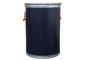 HERMES エルメス サドルボックス セリエライン ラージサイズ ネイビー シルバー インテリア 収納 置物 美品 中古 50875