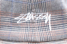 Load image into Gallery viewer, stussy ステューシーキャップ ロゴ チェック柄 グレンチェック ストリート スケーター 中古 50912