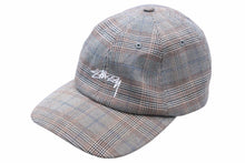 Load image into Gallery viewer, stussy ステューシーキャップ ロゴ チェック柄 グレンチェック ストリート スケーター 中古 50912
