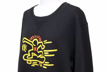 Load image into Gallery viewer, COACH KITH HARING スウェット コーチ キースヘリング ブラック イエロー レッド ポップアート 中古 50918