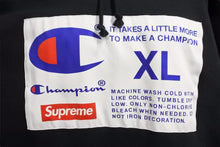 Load image into Gallery viewer, supreme champion 2018 AW シュプリーム チャンピオン パーカー ブラック ストリート スケート 中古 50916