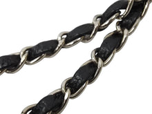 Load image into Gallery viewer, 極美品 CHANEL マトラッセWフラップチェーンショルダー 6番台 25cm ショルダーバッグ ブラック×シルバー金具 中古 50931