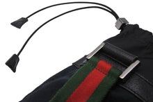 画像をギャラリービューアに読み込む, GUCCI グッチ ヨガマット 収納ケース 保存袋 ggキャンバス レザーキャンバス ナイロン ブラック レッド グリーン 美品 中古 51002 