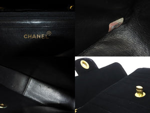 CHANEL シャネル マドモアゼル チェーン ショルダーバッグ 2番台 ロゴ ブラック 鞄 ココマーク 黒 斜め掛け 良好 中古 51007