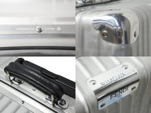 Load image into Gallery viewer, FENDI RIMOWA フェンディ リモア スーツケース ズッカ柄 33L 4輪 7VV133 972.90.00.4 シルバー金具 美品 中古 51022