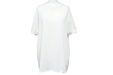 PRADA プラダ 半袖Ｔシャツ トップス クルーネック 三角プレート XXL コットン ホワイト メンズ 良品 中古 51025