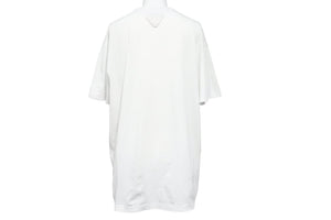 PRADA プラダ 半袖Ｔシャツ トップス クルーネック 三角プレート XXL コットン ホワイト メンズ 良品 中古 51025