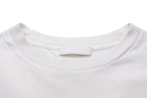 PRADA プラダ 半袖Ｔシャツ トップス クルーネック 三角プレート XXL コットン ホワイト メンズ 良品 中古 51025