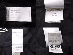 CHROME HEARTS クロムハーツ パーカー ホースシュー 両袖プリント ブラック コットン サイズL 美品 中古 51035