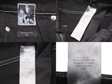 画像をギャラリービューアに読み込む, RickOwens リックオウエンス ダークシャドウ コーティング パンツ デトロイトカット DU02A3366-SBD ブラック 32 美品 中古 51057 