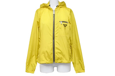 PRADA プラダ ナイロンジャケット 2008SS 三角ロゴプレート ACS1 2008 1252 イタリア製 ナイロン イエロー XS 美品 中古 51068