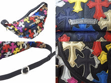 Load image into Gallery viewer, 極美品 クロムハーツ Chrome Hearts #1 SNAT PACK MULTI スナットパック マルチクロスパッチレザーバッグ 中古 51081