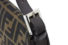 Load image into Gallery viewer, FENDI フェンディ ハンドバッグ スッカ マンマハケット キャンハス 26424 レザー シルバー金具 ブラウン 美品 中古 51085
