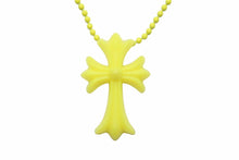 Load image into Gallery viewer, CHROME HEARTS クロムハーツ ネックレス・チョーカー CHクロス ボールチェーン ネオンイエロー2012年 美品 中古 51102