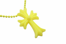 Load image into Gallery viewer, CHROME HEARTS クロムハーツ ネックレス・チョーカー CHクロス ボールチェーン ネオンイエロー2012年 美品 中古 51102
