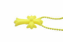 Load image into Gallery viewer, CHROME HEARTS クロムハーツ ネックレス・チョーカー CHクロス ボールチェーン ネオンイエロー2012年 美品 中古 51102