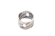 Load image into Gallery viewer, GUCCI グッチ Gチェーンモチーフリング 指輪 19号 シルバー925 ブランド刻印 メンズ 11g 美品 中古 51119