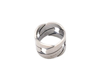 Load image into Gallery viewer, GUCCI グッチ Gチェーンモチーフリング 指輪 19号 シルバー925 ブランド刻印 メンズ 11g 美品 中古 51119
