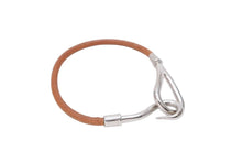 Load image into Gallery viewer, HERMES エルメス ジャンボ ブレスレット シルバー ブラウン 箱付き 美中古 中古 51121