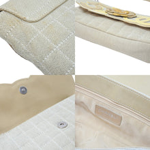 Load image into Gallery viewer, CHANEL シャネル ショルダーバッグ No.5 カメリア ココマーク 10番台 キャンバス パテントレザー イエロー ベージュ 良品 中古51125