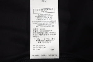 極美品 BURBERRY バーバリー ロゴ プリント半袖Ｔシャツ ブラック 黒 ホワイト 白 トップス コットン 8070132 XL 中古 51148 