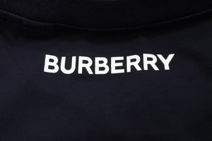極美品 BURBERRY バーバリー サイドロゴ 半袖Ｔシャツ ネイビー ブルー プリント トップス 8048855 XL 中古 51151