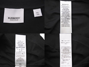 極美品 BURBERRY バーバリー 半袖Ｔシャツ 8065536 エンブロイダリーロゴ コットン ブラック サイズXL 中古 51157