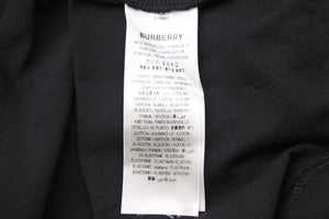 BURBERRY バーバリー Bロゴ プリント 半袖Ｔシャツ ブラック 黒 ホワイト 白 8039650 トップス XL 美品 中古 51158