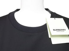 画像をギャラリービューアに読み込む, 未使用品 BURBERRY バーバリー 半袖Ｔシャツ ロゴプリント オーバーサイズ 8055307 コットン ブラック サイズXL 中古 51159 