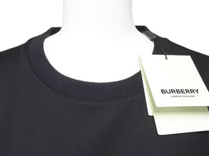 未使用品 BURBERRY バーバリー 半袖Ｔシャツ ロゴプリント オーバーサイズ 8055307 コットン ブラック サイズXL 中古 51159 