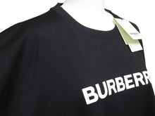 画像をギャラリービューアに読み込む, 未使用品 BURBERRY バーバリー 半袖Ｔシャツ ロゴプリント オーバーサイズ 8055307 コットン ブラック サイズXL 中古 51159 