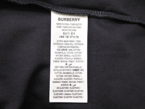 未使用品 BURBERRY バーバリー 半袖Ｔシャツ ロゴプリント オーバーサイズ 8055307 コットン ブラック サイズXL 中古 51159 