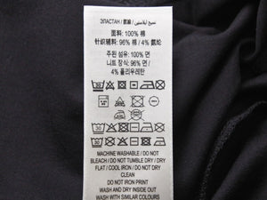 未使用品 BURBERRY バーバリー 半袖Ｔシャツ ロゴプリント オーバーサイズ 8055307 コットン ブラック サイズXL 中古 51159 