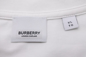 極美品 BURBERRY バーバリー 半袖Ｔシャツ メンズ 8053009 ロゴ ホワイト コットン サイズXL 中古 51161 