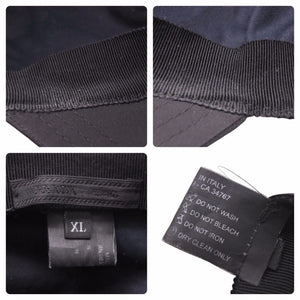 PRADA プラダ キャップ 三角プレート ロゴ ブラック シルバー 帽子 小物 ナイロン RN.98339-CA.34767 サイズXL 中古 51164