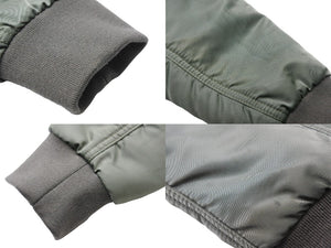 BALENCIAGA バレンシアガ ショート丈 MA-1 ボンバージャケット 460590 TTD03 カーキ レディース ナイロン サイズ46 美品 中古 51193