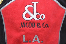 Load image into Gallery viewer, JACOB&amp;CO ジェイコブ キャップ メンズ 4タイムゾーン 刺繡 ブラック コットン サイズ57CM 美品 中古 51227