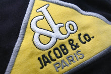 Load image into Gallery viewer, JACOB&amp;CO ジェイコブ キャップ メンズ 4タイムゾーン 刺繡 ブラック コットン サイズ57CM 美品 中古 51227