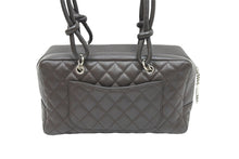 Load image into Gallery viewer, CHANEL シャネル カンボンライン ボーリング ハンドバッグ ワンショルダー ココマーク ブラウン カーフスキン 美品 中古 51258
