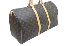 Load image into Gallery viewer, LOUIS VUITTON ルイ・ヴィトン ボストンバッグ トラベルバッグ M41426 キーポル 50 モノグラム ブラウン ゴールド 美品 中古 51261