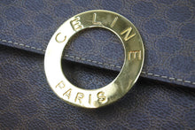 Load image into Gallery viewer, CELINE セリーヌ ショルダーバッグ ブラウン PVCレザー マカダム柄 ブラウン ゴールド金具 美品 中古 51263