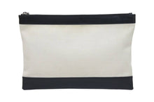 Load image into Gallery viewer, BALENCIAGA バレンシアガ クラッチバッグ ハンドバッグ 373834 9260 U 528147 キャンバスレザー ブラック ベージュ 美品 中古 51273