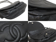 Load image into Gallery viewer, CHANEL シャネル ショルダーバッグ ハーフムーンチェーンショルダーバッグ シルバー金具 美品 中古 51287
