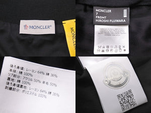 MONCLER モンクレール FRGMT GENIUS7 HIROSHI FUJIWARA ボンバージャケット スカジャン ブラック イエロー 美品 中古 51317
