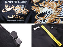Load image into Gallery viewer, MONCLER モンクレール FRGMT GENIUS7 HIROSHI FUJIWARA ボンバージャケット スカジャン ブラック イエロー 美品 中古 51317