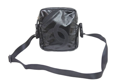 CHANEL シャネル ショルダーバッグ ココマーク スポーツライン 11番台 ブラック ライトグレー 美品 中古 51320