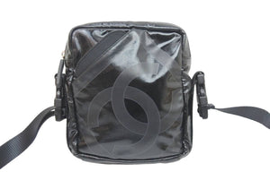 CHANEL シャネル ショルダーバッグ ココマーク スポーツライン 11番台 ブラック ライトグレー 美品 中古 51320