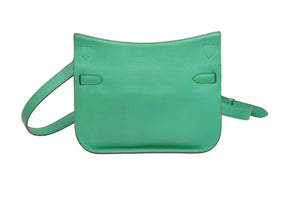 極美品◎HERMES エルメス ジプシエール 28 トリヨンクレマンス ミント シルバー金具 レザーショルダーバッグ □P刻 中古 51326