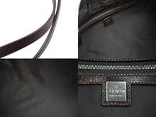 Load image into Gallery viewer, FENDI フェンディ ハンドバッグ ミニボストンバッグ ズッカ柄 8BL006 キャンバス レザー ブラウン シルバー金具 美品 中古 51362